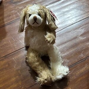 Vintage TY Scruffy jointed Dog w/ KR marking 1993 Attic Treasures